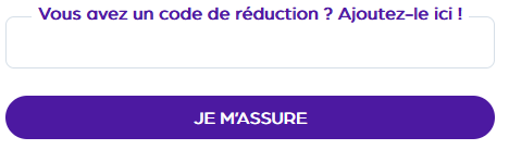 Saisie du code parrain Direct Assurance