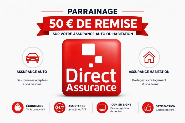 Parrainage Direct Assurance : 100 € remboursés sur votre assurance auto