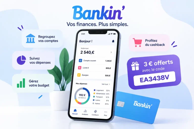 Parrainage Bankin’ : découvrez l’application de gestion de comptes et profitez de 3 € offerts