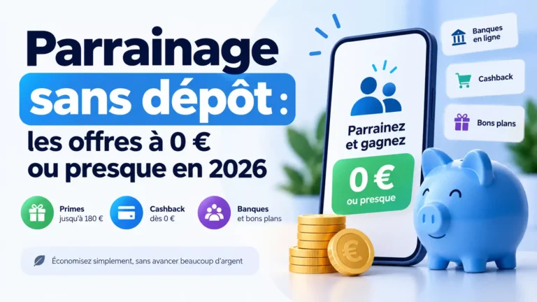 Parrainage sans dépôt : les offres à 0 € ou presque en 2026