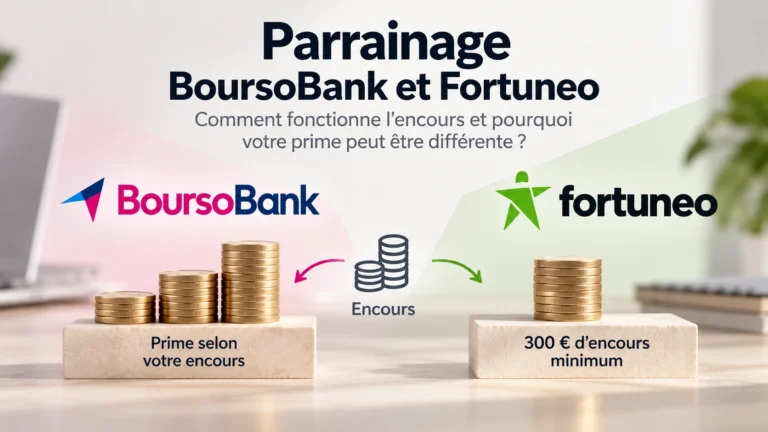 Parrainage BoursoBank et Fortuneo : pourquoi votre encours peut changer votre prime